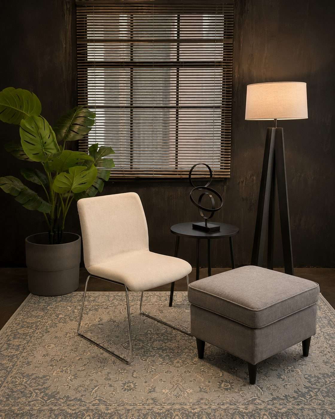 Ambiente con ventana de lamas en ElSpacio